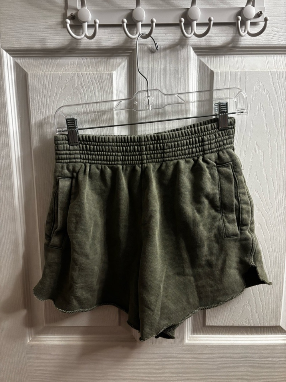 Aerie Olive Green Fleece Shorts